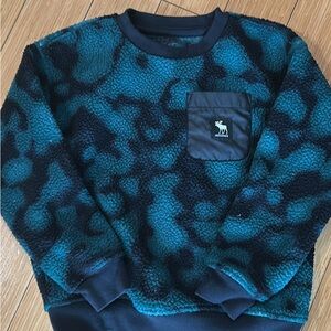 Abercrombie Kids Blue and Black Sweatshirt with Unique Pattern
